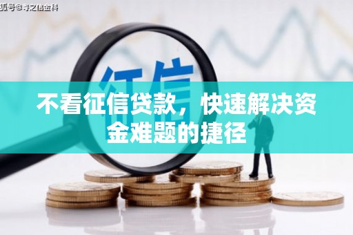 沙洋不看征信贷款，快速解决资金难题的捷径