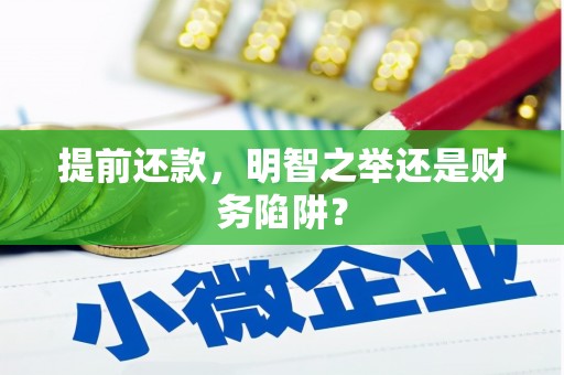 沙洋提前还款，明智之举还是财务陷阱？