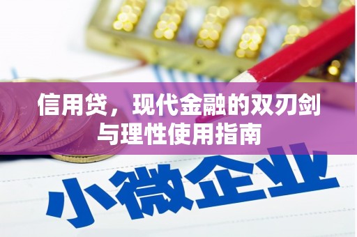 沙洋信用贷，现代金融的双刃剑与理性使用指南