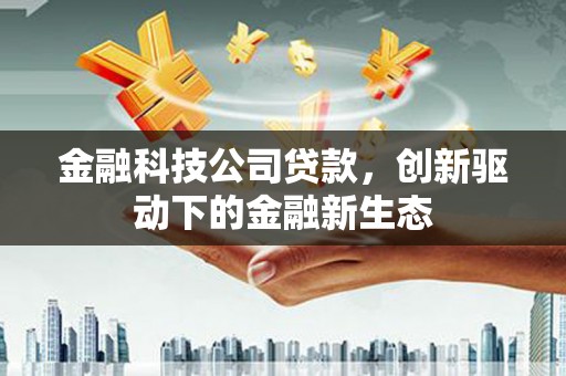 沙洋金融科技公司贷款，创新驱动下的金融新生态