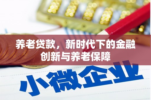 沙洋养老贷款，新时代下的金融创新与养老保障