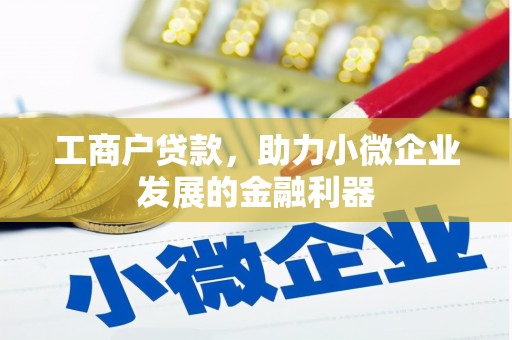 沙洋工商户贷款，助力小微企业发展的金融利器