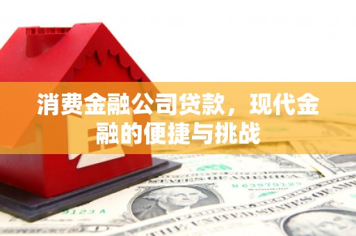 沙洋消费金融公司贷款，现代金融的便捷与挑战