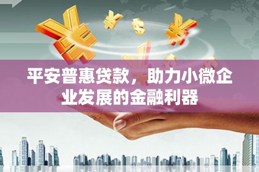 沙洋平安普惠贷款，助力小微企业发展的金融利器