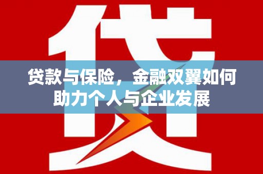 沙洋贷款与保险，金融双翼如何助力个人与企业发展