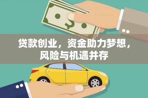 沙洋贷款创业，资金助力梦想，风险与机遇并存