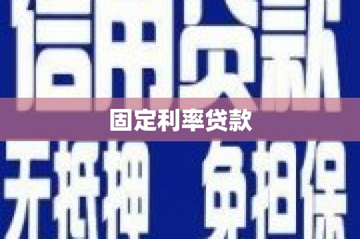沙洋固定利率贷款