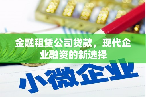 沙洋金融租赁公司贷款，现代企业融资的新选择