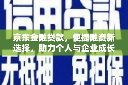 沙洋京东金融贷款，便捷融资新选择，助力个人与企业成长