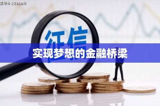 沙洋实现梦想的金融桥梁