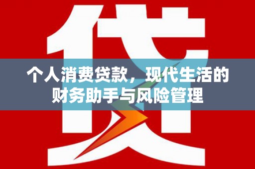沙洋个人消费贷款，现代生活的财务助手与风险管理