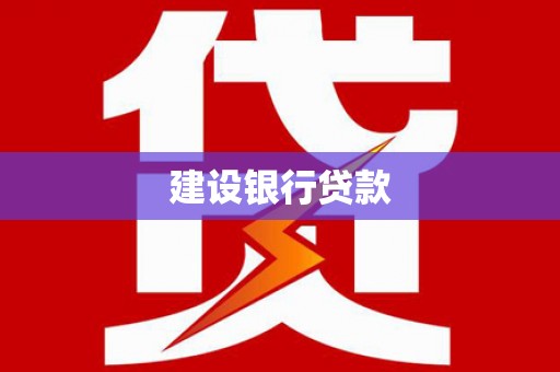 沙洋建设银行贷款