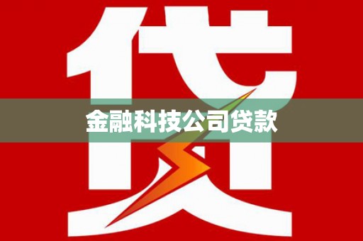 沙洋金融科技公司贷款