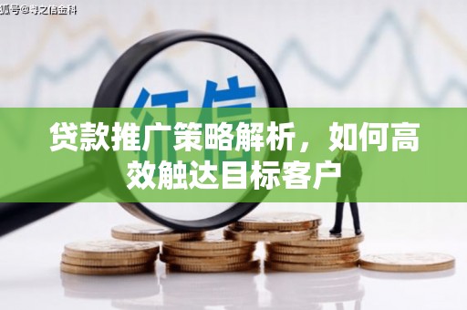 沙洋贷款推广策略解析，如何高效触达目标客户