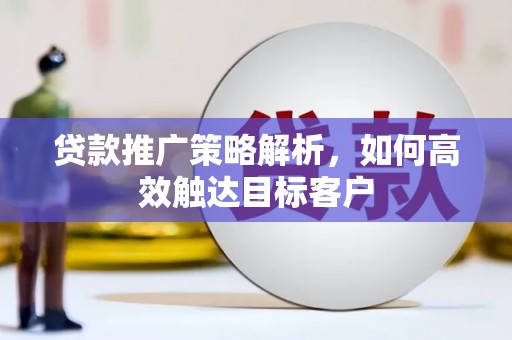 沙洋贷款推广策略解析，如何高效触达目标客户