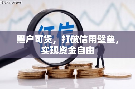 沙洋黑户可贷，打破信用壁垒，实现资金自由