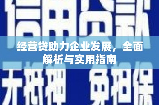 沙洋经营贷助力企业发展，全面解析与实用指南