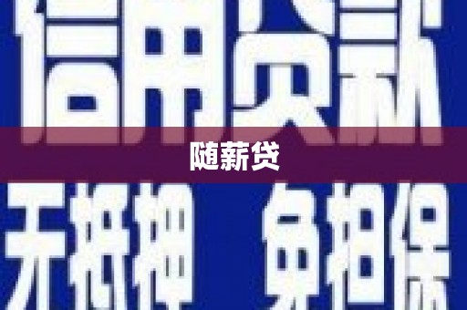 沙洋随薪贷
