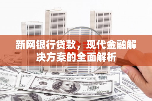 沙洋新网银行贷款，现代金融解决方案的全面解析