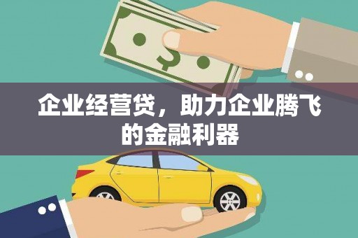 沙洋企业经营贷，助力企业腾飞的金融利器