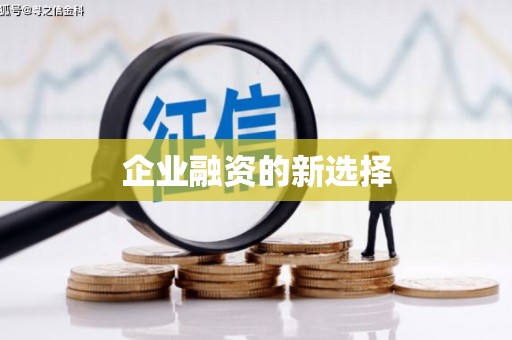 沙洋企业融资的新选择