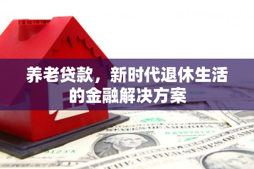 沙洋养老贷款，新时代退休生活的金融解决方案