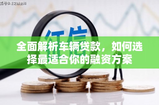 沙洋全面解析车辆贷款，如何选择最适合你的融资方案