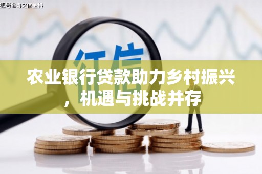 沙洋农业银行贷款助力乡村振兴，机遇与挑战并存