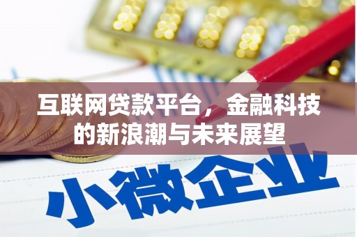 沙洋互联网贷款平台，金融科技的新浪潮与未来展望