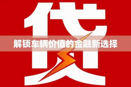沙洋解锁车辆价值的金融新选择