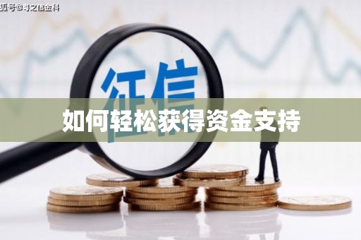 沙洋如何轻松获得资金支持