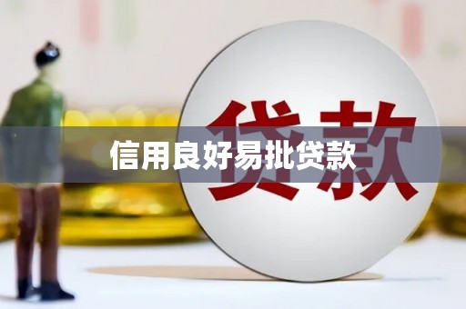 沙洋信用良好易批贷款