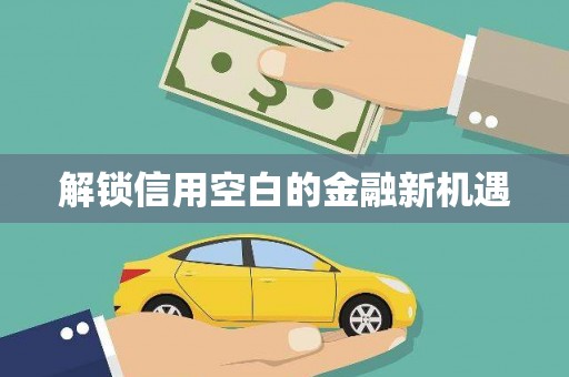 沙洋解锁信用空白的金融新机遇