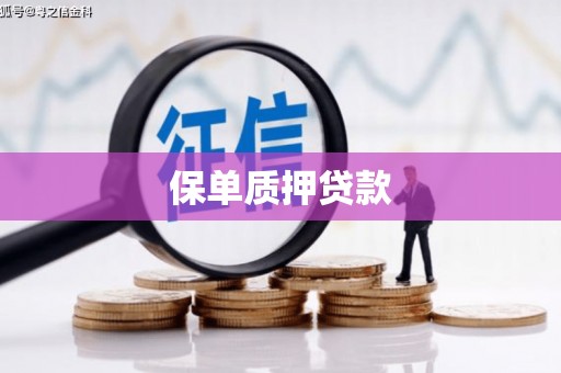 沙洋保单质押贷款