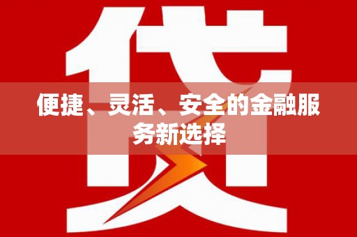 沙洋便捷、灵活、安全的金融服务新选择