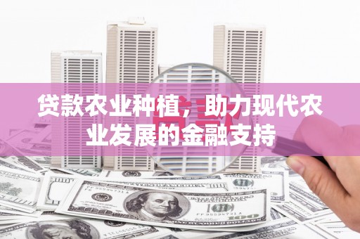沙洋贷款农业种植，助力现代农业发展的金融支持