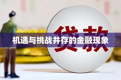 沙洋机遇与挑战并存的金融现象